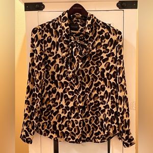 Scotch and Soda leopard blouse Size M new with tag